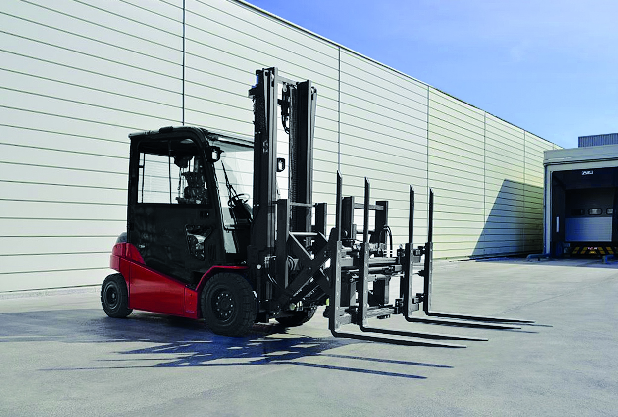 Double Pallet Handler with Load Extender