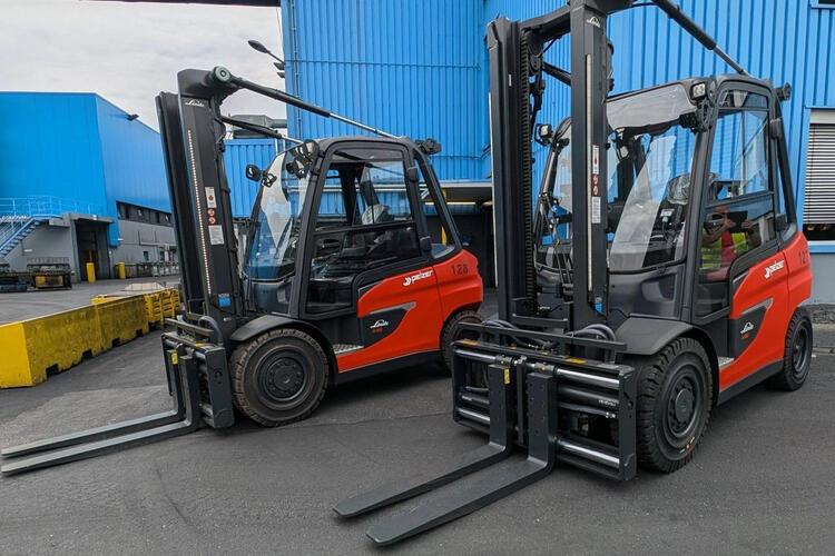 double shaft guided fork positioner