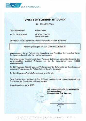 Umstempelberechtigung