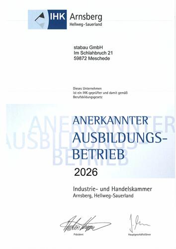 IHK Anerkannter Ausbildungsbetrieb