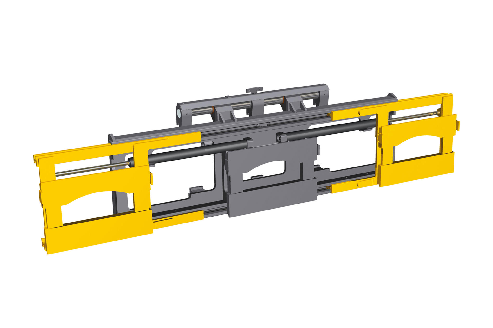 Dreifach Seitenschieber mit drei Gabelträgern