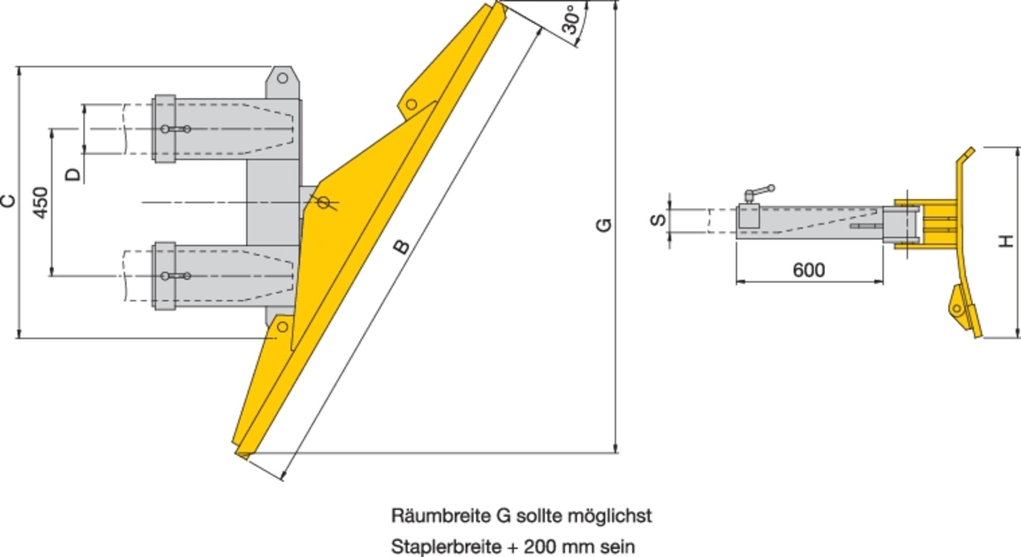 Schneeräumschild stabau
