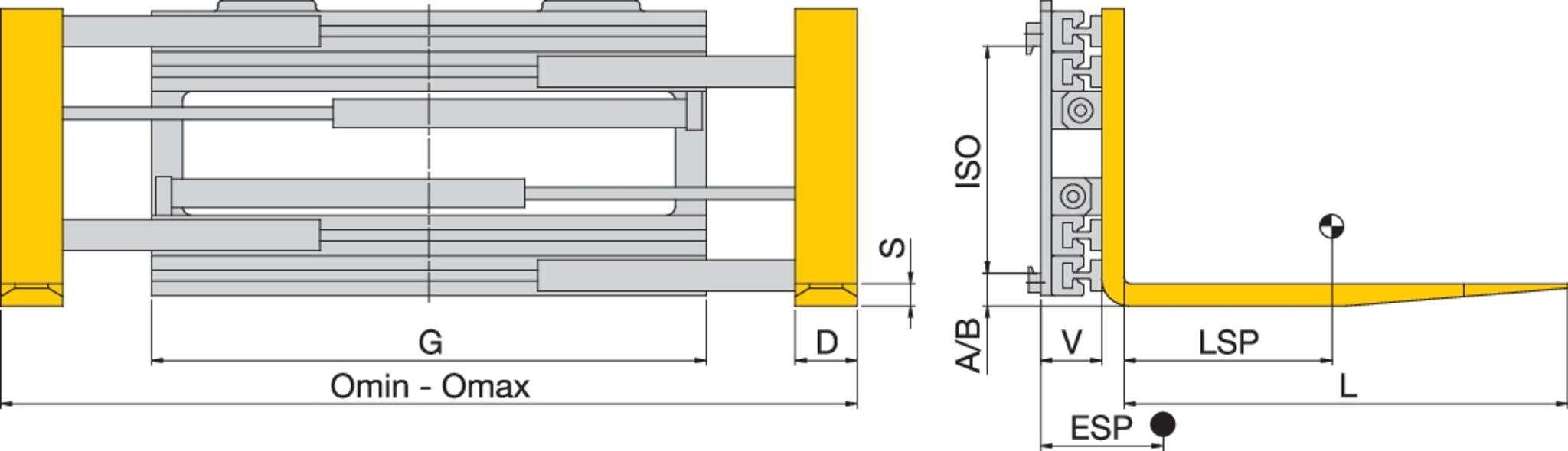 Zinkenverstellung ZVKG