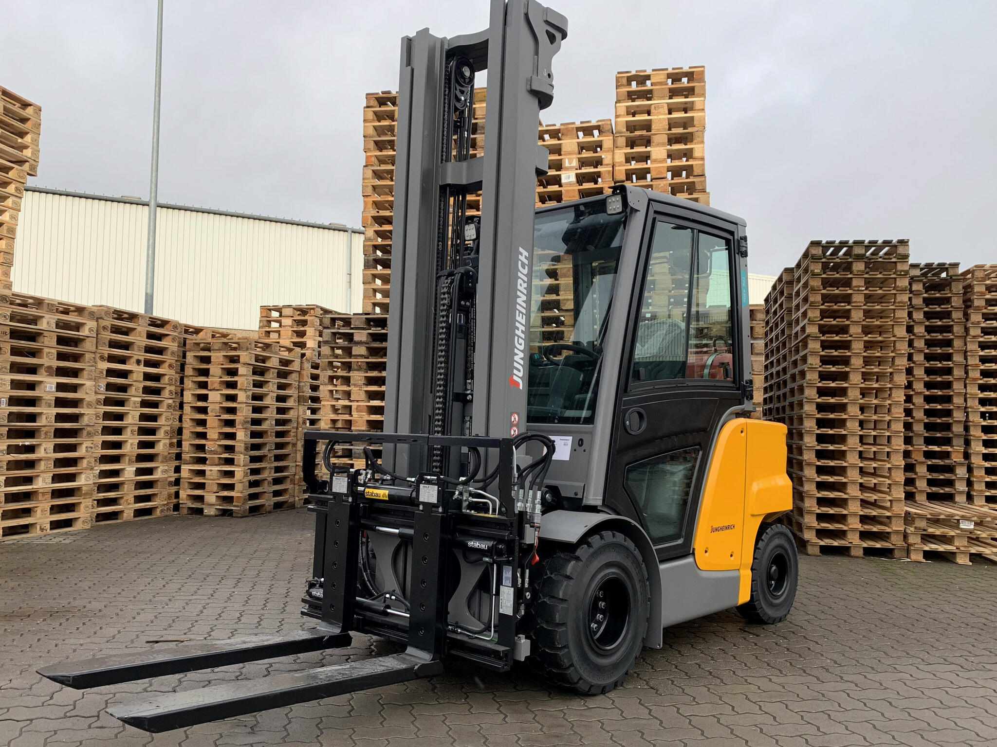 Zinkenverstellung mit Teleskopgabeln