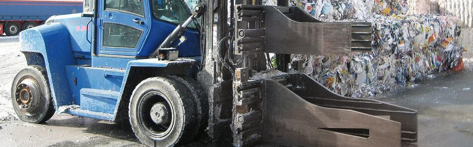Sonderballenklammer für Recyclingbetriebe